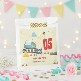 Bouwwagen jongen verjaardag bedankzakje