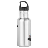 Bouwwagen kind terug naar schoolwater waterfles  (Achterkant)