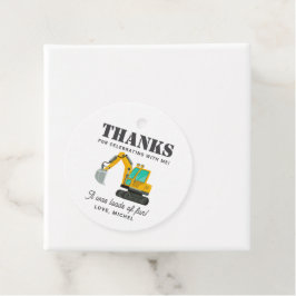 Bouwwagen Verjaardag Party Decoratie Bedankjes Labels