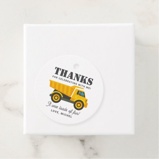 Bouwwagen Verjaardag Party Decoratie Bedankjes Labels (In situ)
