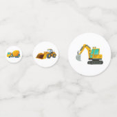 Bouwwagen Verjaardag Party Decoratie Confetti (Voorkanten)