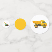 Bouwwagen Verjaardag Party Decoratie Confetti (Achterkanten)
