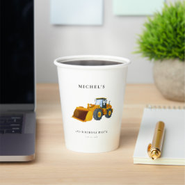 Bouwwagen Verjaardag Party Decoratie Papieren Bekers