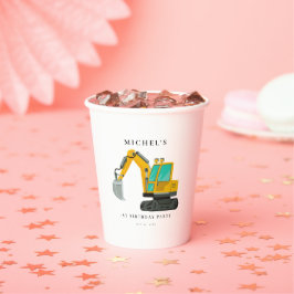 Bouwwagen Verjaardag Party Decoratie Papieren Bekers