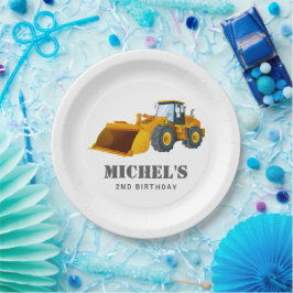 Bouwwagen Verjaardag Party Decoratie Papieren Bordje