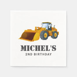 Bouwwagen Verjaardag Party Decoratie Servet