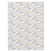 Bouwwagen Verjaardag Party Decoratie Tafelkleed (Voorkant)