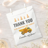 Bouwwagen Verjaardagsfeest Bedankzakje (Geknipt)