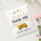 Bouwwagen Verjaardagsfeest Bedankzakje (Gezegeld)