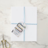 Bouwwagen Verjaardagsfeest Cadeaulabel (Met Touw)