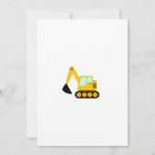 Bouwwagen Verjaardagsfeest Kaart (Achterkant)