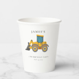 Bouwwagen Verjaardagsfeest Papieren Bekers