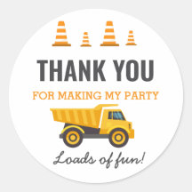 Bouwwagen Verjaardagsfeest