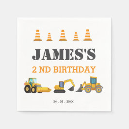 Bouwwagen Verjaardagsfeest Servet