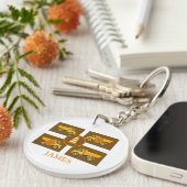 Bouwwagen Verjaardagsfeest Sleutelhanger (Voorkant Rechts)