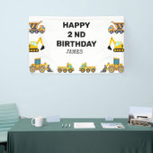 Bouwwagen Verjaardagsfeest Spandoek (Beurs)