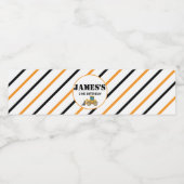 Bouwwagen Verjaardagsfeest Waterfles Etiket (Enkel label)