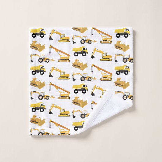 Bouwwagens Bad Handdoek (Wasdoekje)