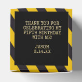 Bouwwagens | Bedankt van de Birthday-partij voor j Bedankdoosjes (Bovenkant)