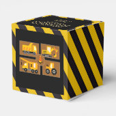 Bouwwagens | Bedankt van de Birthday-partij voor j Bedankdoosjes (Achterkant)