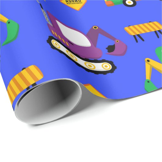 Bouwwagens Cadeaupapier (Rol Hoek)