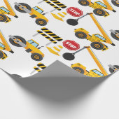 Bouwwagens Cadeaupapier (Hoek)