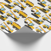 Bouwwagens Cadeaupapier (Hoek)