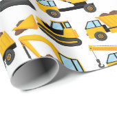 Bouwwagens Cadeaupapier (Rol Hoek)