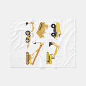 Bouwwagens Fleece Deken (Voorkant (Horizontaal))