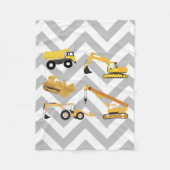 Bouwwagens Fleece Deken (Voorkant)