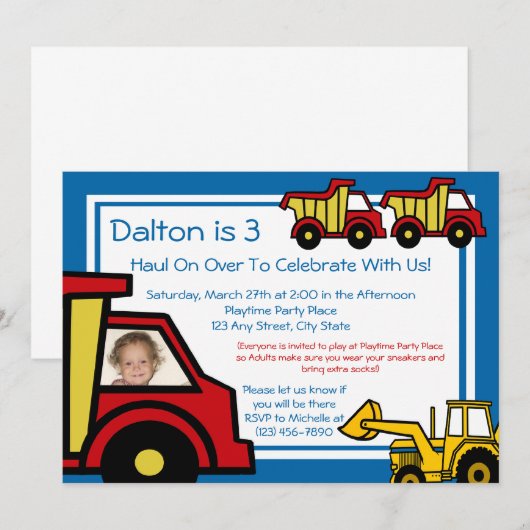 Bouwwagens / foto kaart (Voorkant / Achterkant)