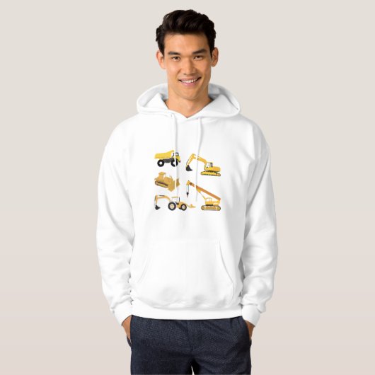 Bouwwagens Hoodie (Voorkant volledig)