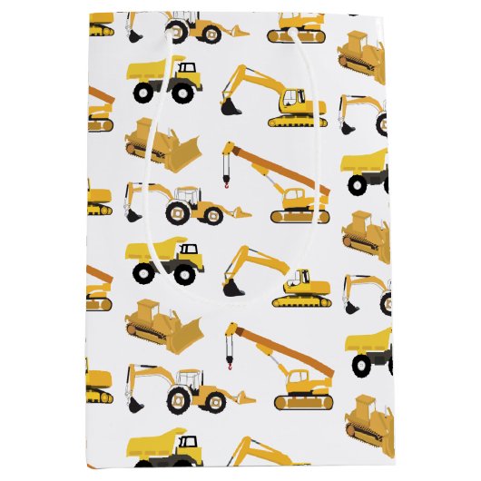 Bouwwagens Medium Cadeauzakje (Voorkant)