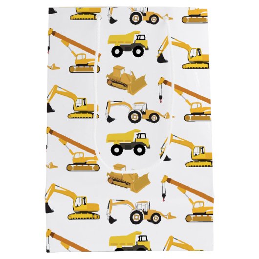 Bouwwagens Medium Cadeauzakje (Achterkant)