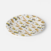 Bouwwagens Papieren Bordje (Gekanteld)