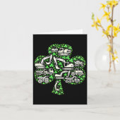Bouwwagens St Patricks Day Boys Kinder Exce Kaart (Gele Bloem)