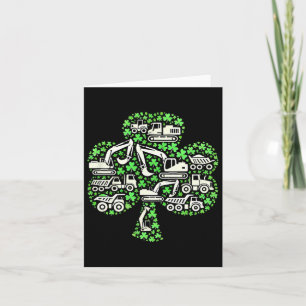 Bouwwagens St Patricks Day Boys Kinder Exce Kaart
