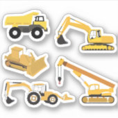 Bouwwagens Sticker (Voorkant)