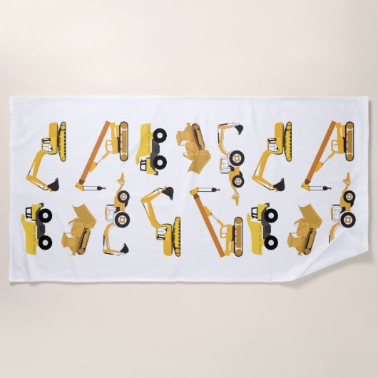 Bouwwagens Strandlaken (Voorkant)