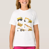 Bouwwagens T-shirt (Voorkant)