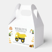 Bouwwagens Verjaardag Bedankdoosjes (Achterkant)