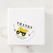 Bouwwagens Verjaardag Bedankjes Labels (In situ)