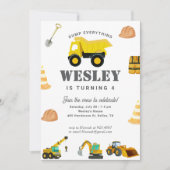 Bouwwagens Verjaardag Kaart (Voorkant)