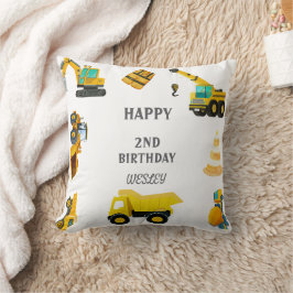 Bouwwagens Verjaardag Kussen