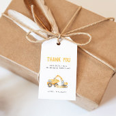 Bouwwagens Verjaardagscadeau Label Cadeaulabel