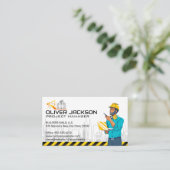 Bouwwerf | Projectmanager Visitekaartje (Staand voorkant)