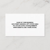 bouwwerf visitekaartje (Achterkant)