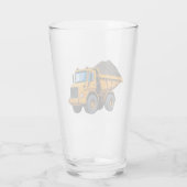 Bouwwerk/Aardverzetmachine/ kiepwagen Glas (Achterkant)
