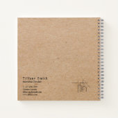 Bouwwerk Bouwbedrijf Kraft Papier Notitieboek (Achterkant)