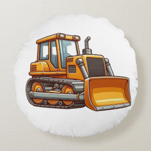 Bouwwerk/bulldozer Rond Kussen